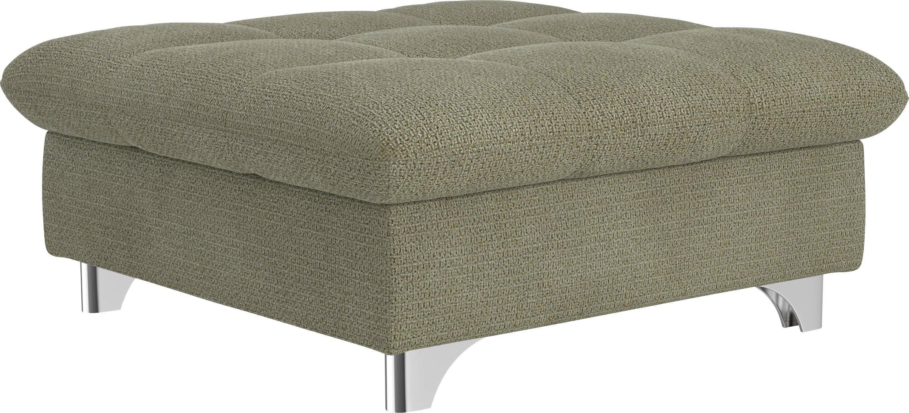 Hocker COTTA "Gemini, B: 108 cm", grün, Struktur weich, Hocker, Hocker, mit Metallfüsse grün Struktur weich