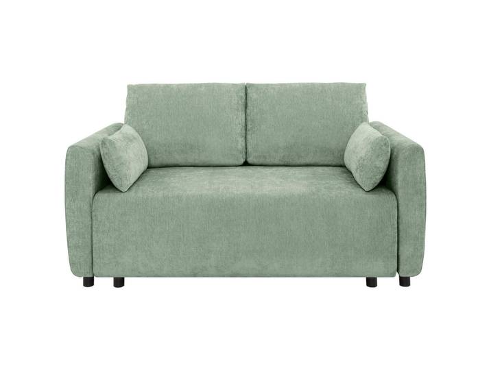 Carryhome Schlafsofa, Mintgrün, Kunststoff, 2-Sitzer, Füllung: Schaumstoff, Silikon,Schaumstoff, Silikon, 161x90x108 cm, Typenauswahl, Liegefunktion, Rücken echt, Kinderzimmer & Jugendzimmer, Jugendmöbel, Jugendsofas
