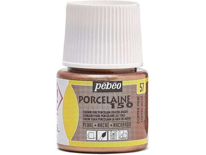 Pébéo porselein P150 kleur, 45 ml, koper, roze