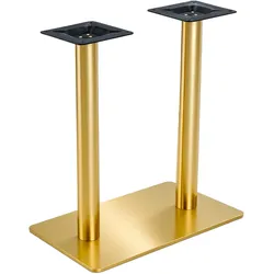 Oviala Business Doppelter Tischfuß aus Metall, 72 cm, vergoldet