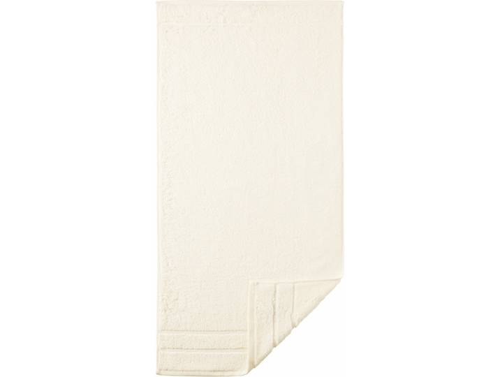 Badetuch EGERIA Prestige , beige (creme), B:75cm L:160cm, Walkfrottee, Obermaterial: 100% Baumwolle, Handtücher, Badetuch, Uni Programm mit Streifenbordüre, SUPIMA Baumwolle