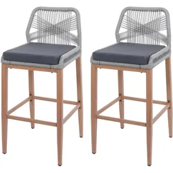 BARHOCKER Hellgrau, Anthrazit