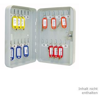 WEDO Schlüsselschrank für 24 Schlüssel, lichtgrau