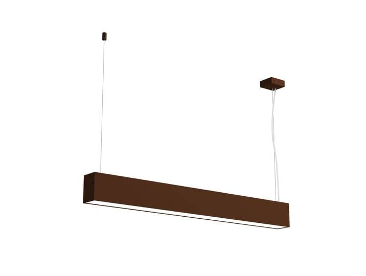 Suspension en métal marron led 4000k