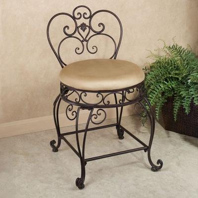 Touch of Class Aldabella Tuscan Slate Vanity Chair , Tuscan Slate