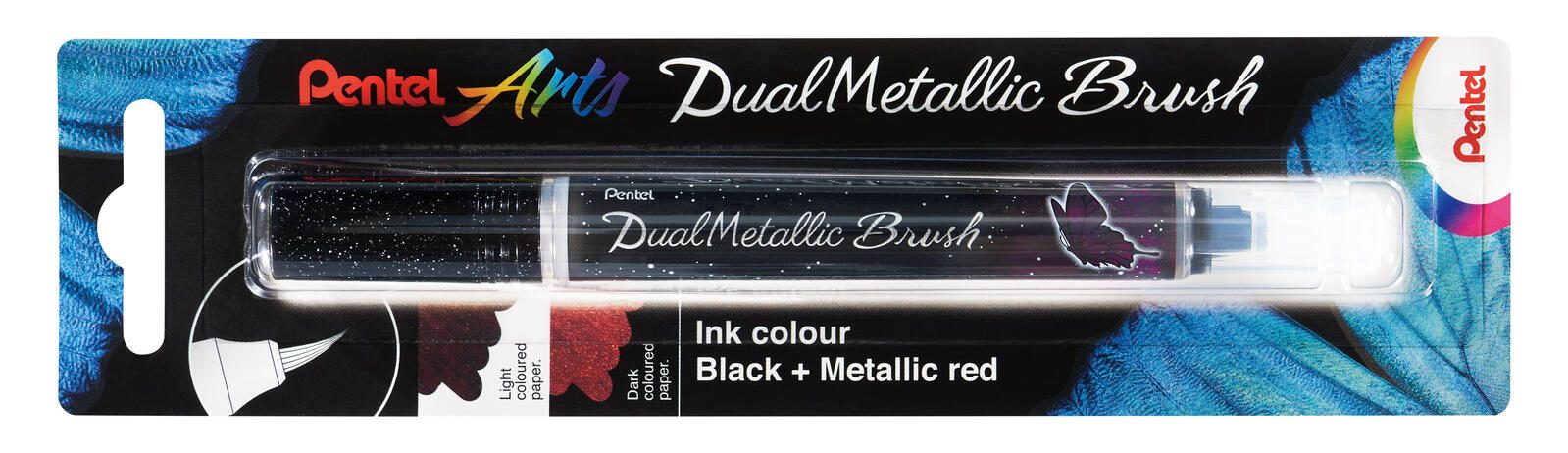 Pentel Brush-Pen Schwarz XGFH-DAX