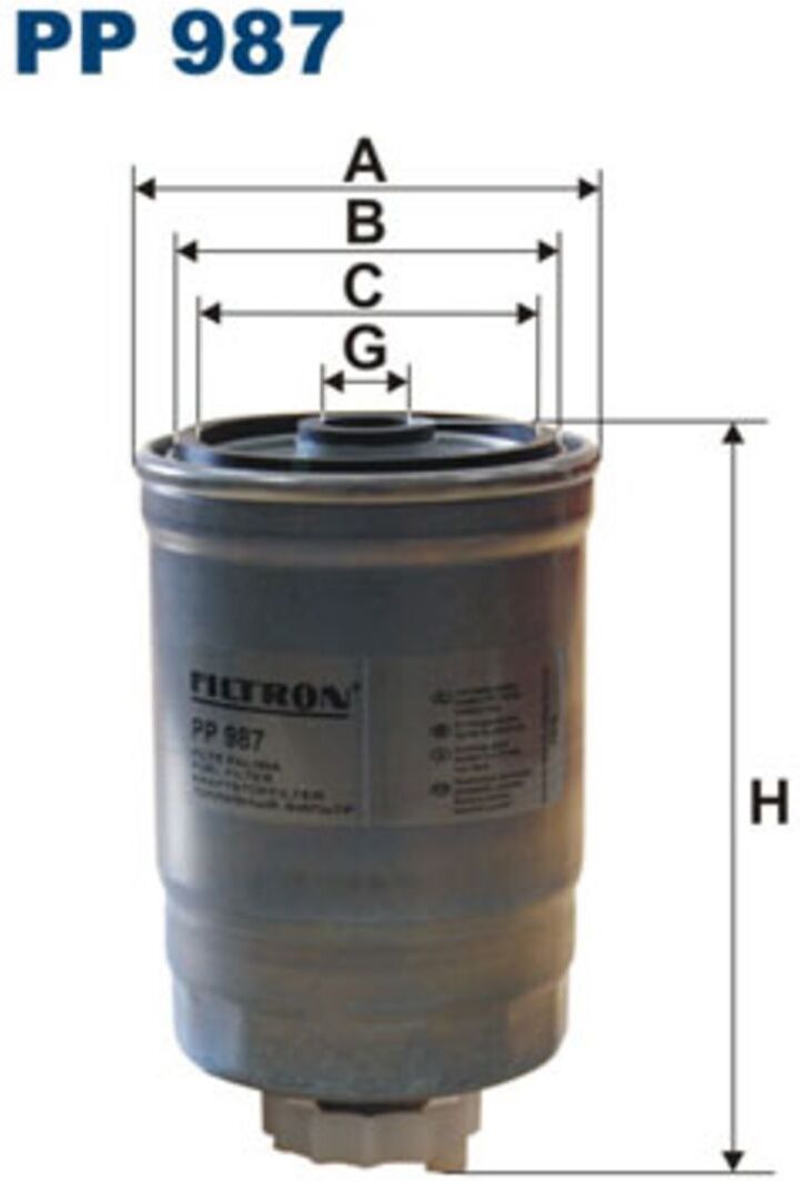 Kraftstofffilter FILTRON PP987