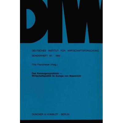 Das Konvergenzproblem -, Taschenbuch von , Duncker & Humblot, 978-3-428-08018-2