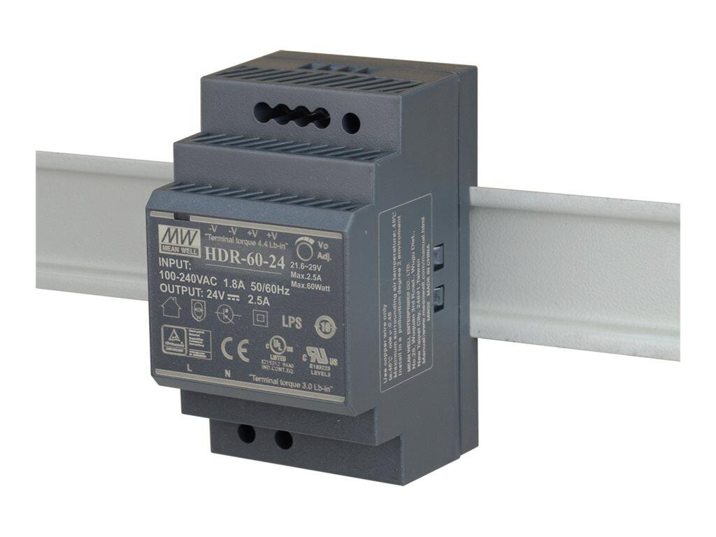D-Link DIS-H60-24, 60W externes DIN Rail Industrial Netzteil (DIN-Schienenmontage möglich)