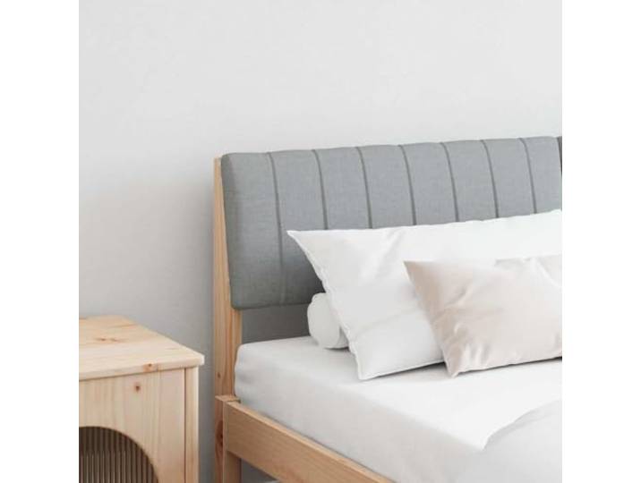 RJPLMFV Gepolstertes Kopfteil, Hellgrau, 160 cm, massives Kiefernholz Schaumstoffpolsterung, modernes Design, einfache Reinigung, bequem zum Lesen