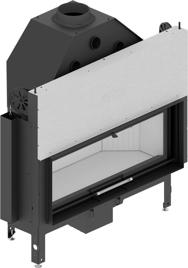 Kaminofen Hitze ALBERO AL120x43G.HD 25 kW Kaminofeneinsatz Ofen Holzofen Kamin