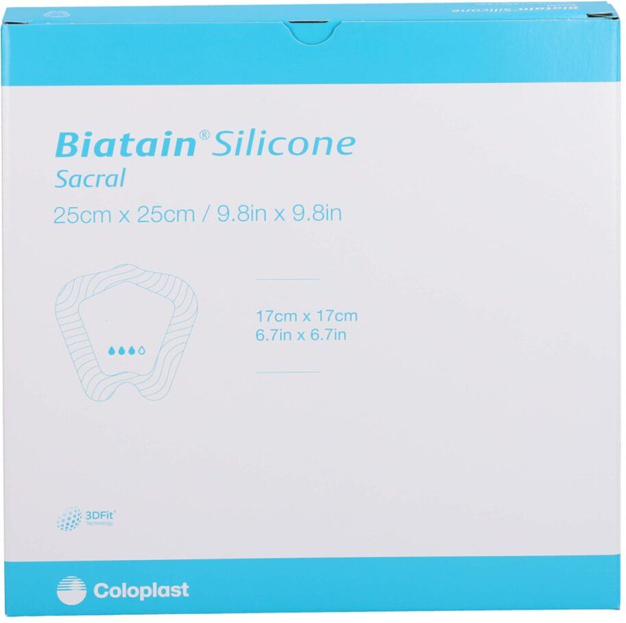 Biatain Silicone Schaumverb.sakrum gross 25x25 cm 5stk