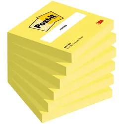 Post-it Haftnotizblock Neon - 76 x 76 mm, zitronengelb