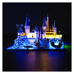 BrickBling LED Licht Set für LEGO Schloss Hogwarts mit Schlossgelände (76419) inkl. Fernbedienung