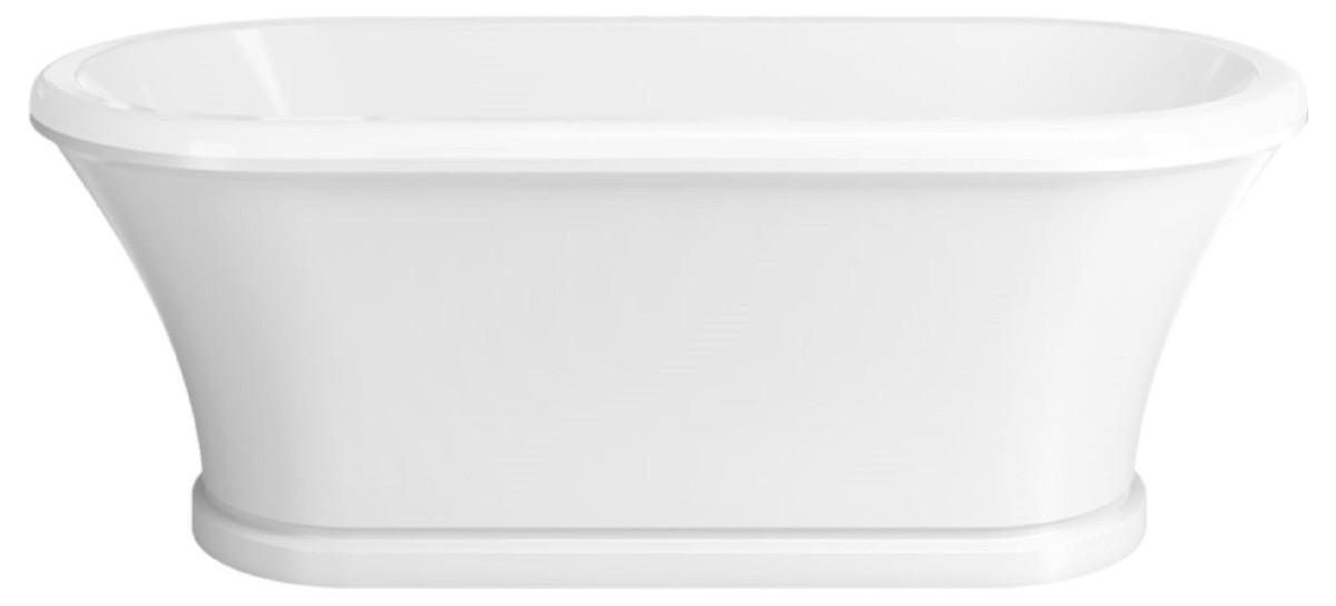 Casa Padrino Jugendstil Badewanne Weiß 170 cm - Freistehende Retro Stil Badewanne