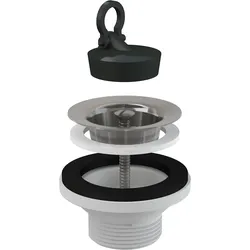 Alcadrain Ablaufventil für Waschbecken 5/4" mit einem Edelstahlgitter DN63
