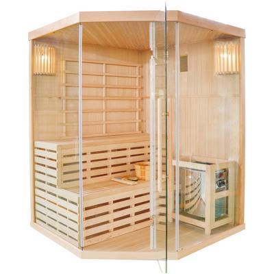 Sauna SANOTECHNIK "TALLINN", beige (natur), Saunaofen, 6 kW, Saunen, für 3 Personen