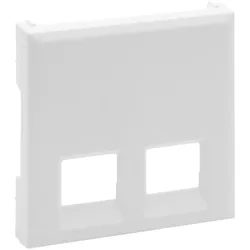 Legrand 864143 Abdeckung 2-fach RJ11/RJ45 Niloe Step ultraweiß