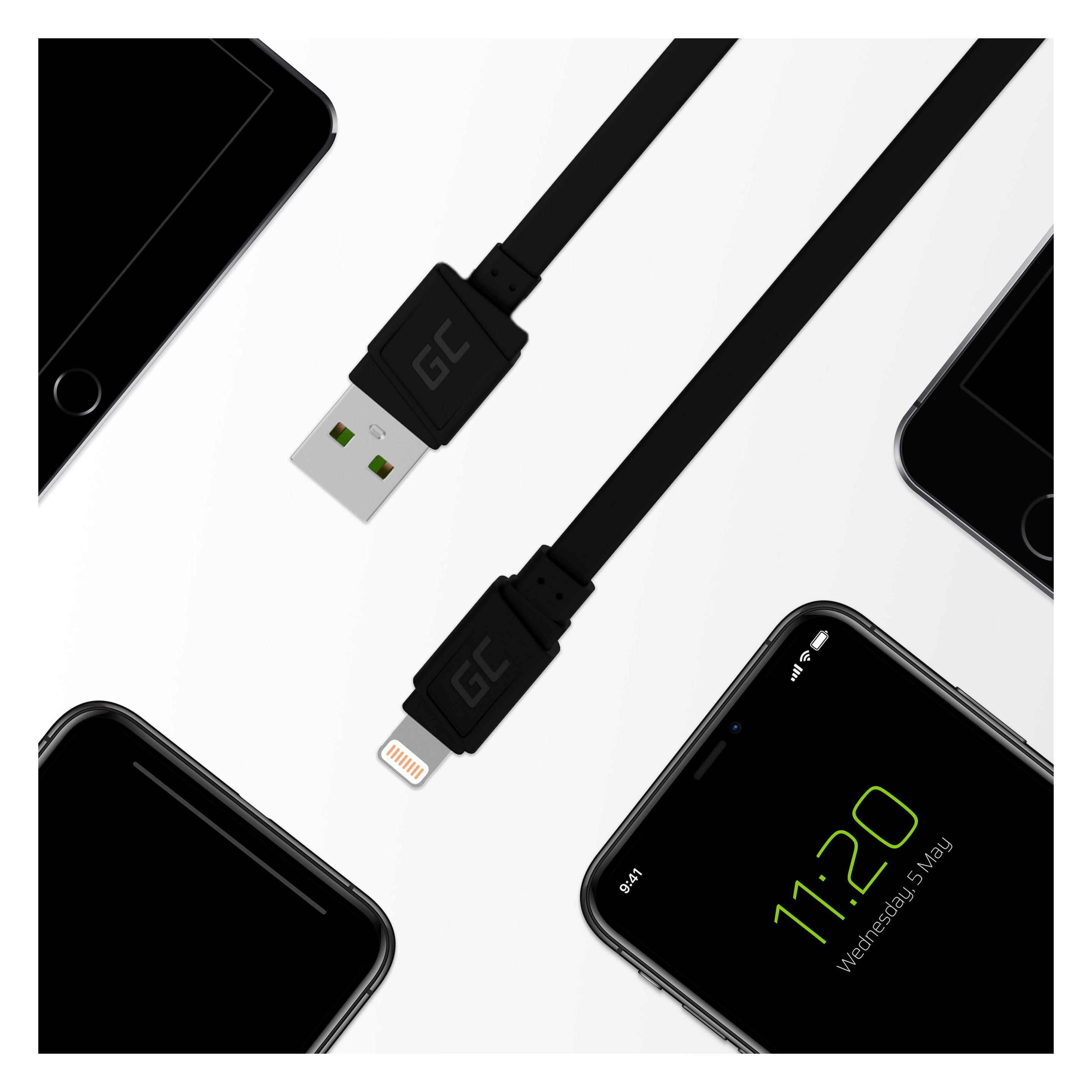GreenCell USB A - Lightning (0.25 m, USB 2.0) (KABGC02)