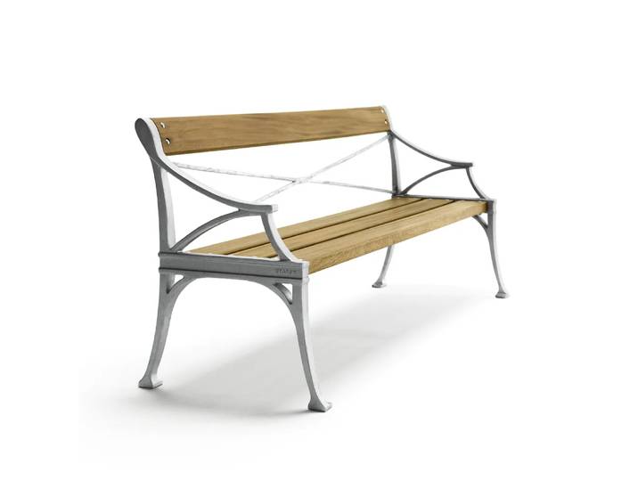 Byarums bruk Lessebo Sofa Eiche geölt, Rohaluminiumgestell