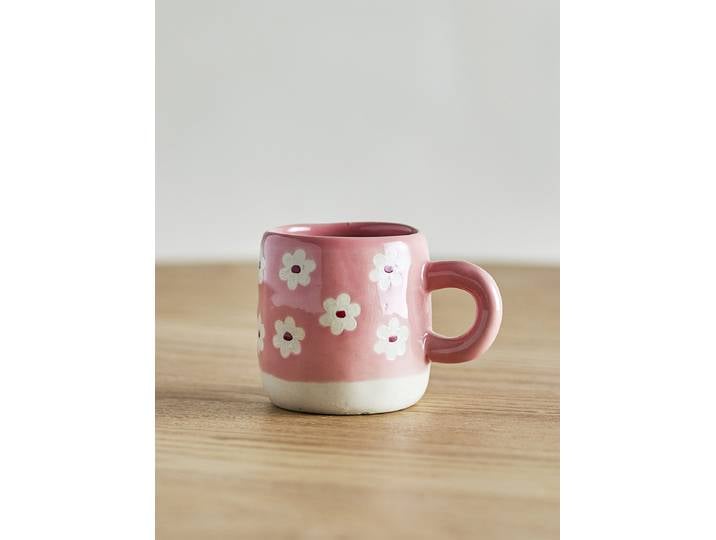 Mug Millie Fleur Ø 6cm Multicolore/Rose