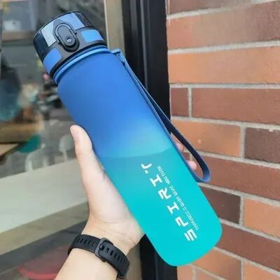 Quick Pick Pro Portable Sports Water Bottle Leak Proof BPA Free Gym & Travel Drinking Bottle blue Green 500ml