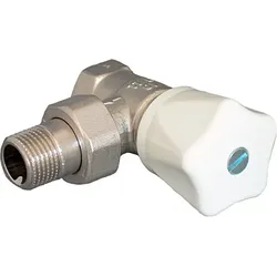 Oventrop Baureihe HRV Handregulierventil 1191504 1/2", Eck, Messing vernickelt