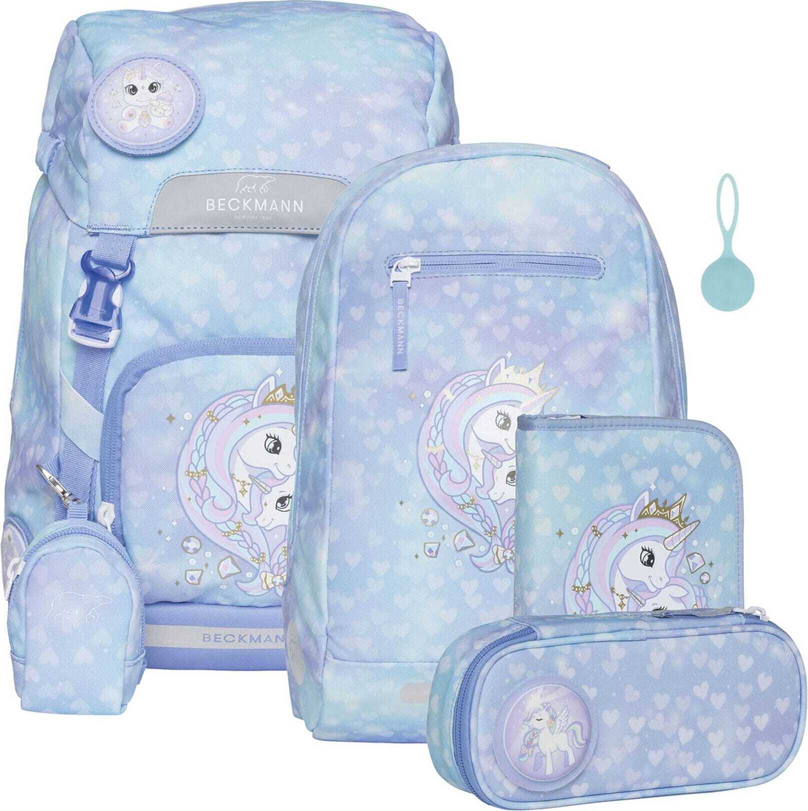 Beckmann Classic Unicorn Princess Ice Blue Rucksack 6tlg.