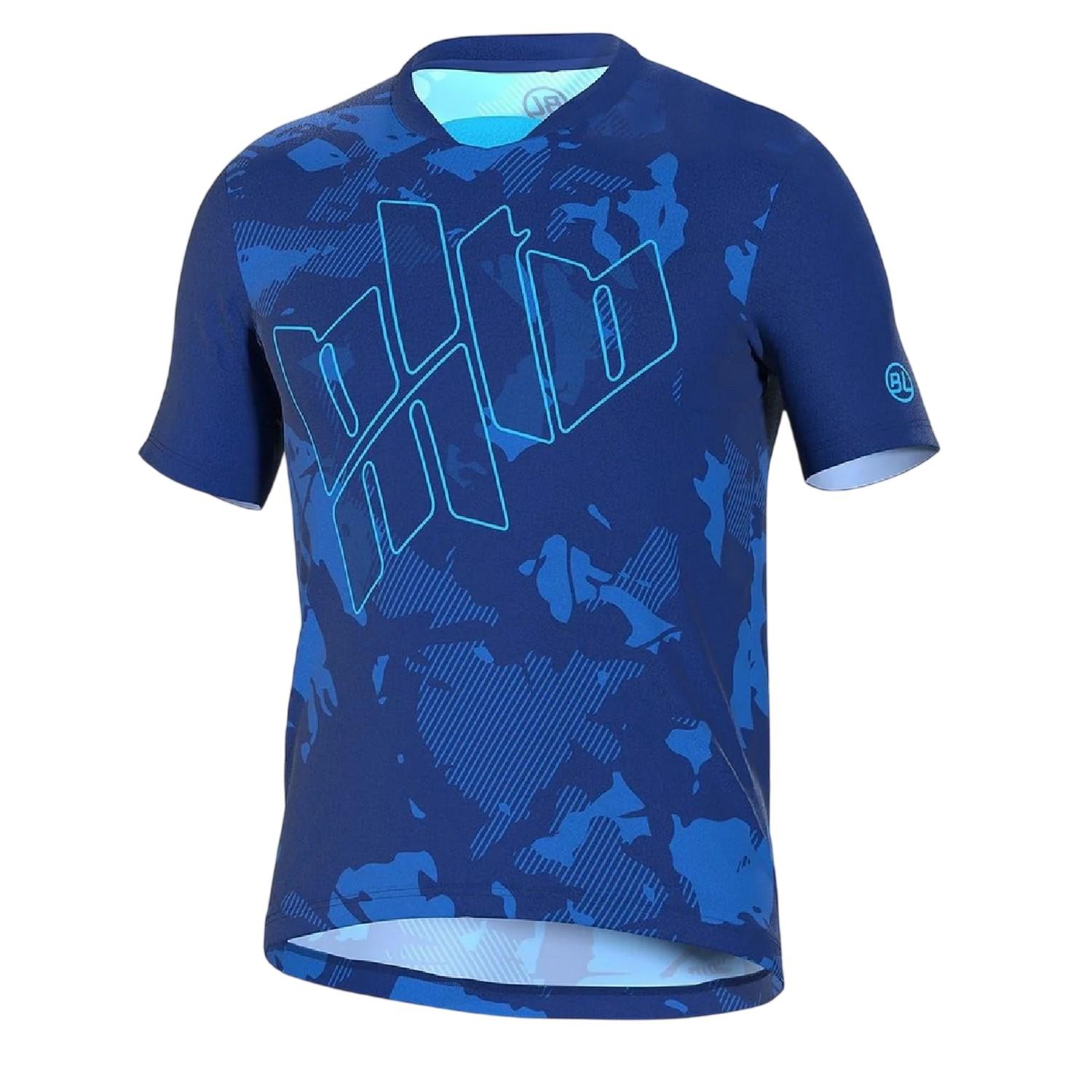 Bicycle Line Heren Camouflage T-shirt (Blauwe Marine)