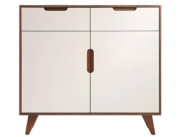 Xlmoebel Kombikommode Beige Holz-Kommode mit Schubladen und Fächern (Kommode, Kommode), Hergestellt in Europa