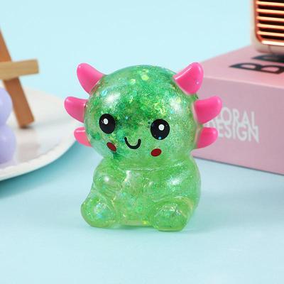 JoyToys Axolotl Stress Ball Cute Squishy Fidget Toy For Stress Relief And Anxiety green