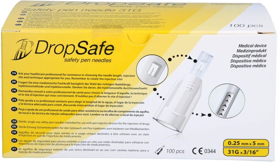Sicherheits-pen-nadeln Dropsafe 31 Gx5 Mm