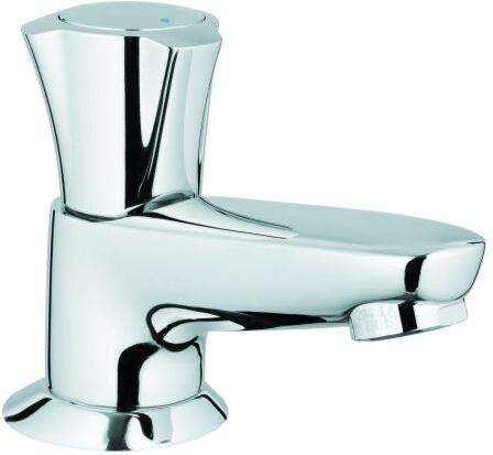 Grohe Costa Standventil 20404001 chrom, Gussauslauf, Markierung blau