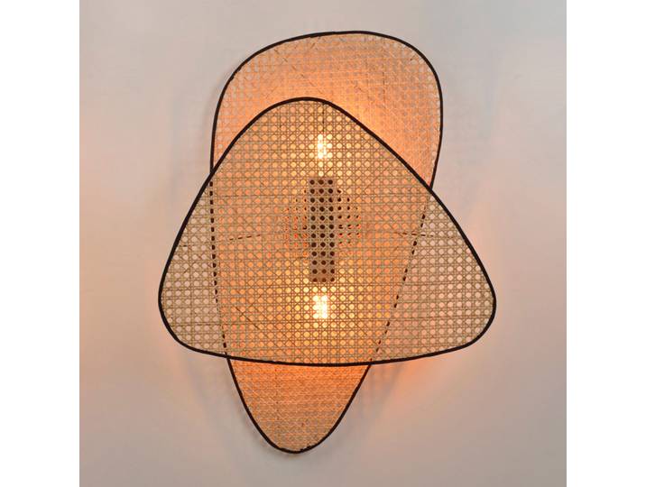 Applique murale Screen, hauteur 77 cm, naturel, rotin - MARKET SET - Salon / séjour - Design - Bois