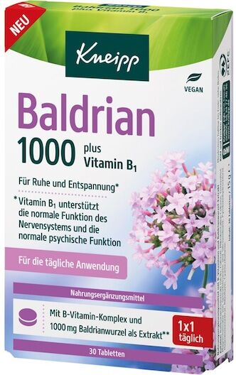 Kneipp Gesundheit NahrungsergaenzungsmittelBaldrian 1000 Tabletten 15 g (399,33 € / 1 kg)