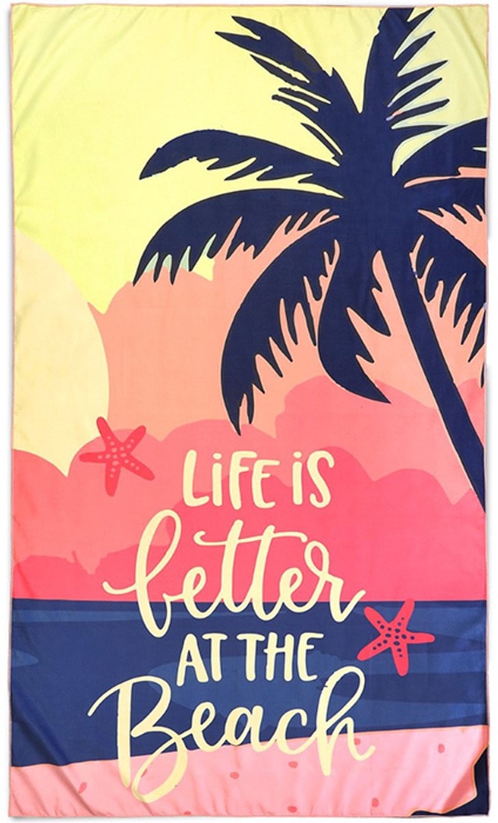 Beach Life Beach Club Strandlaken 100 x 180 cm