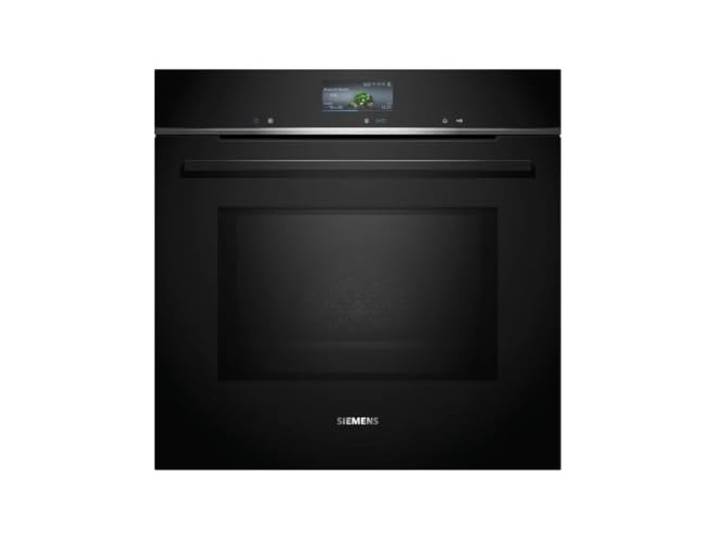 Siemens iQ700 Smarte Einbau-Backofen 60 x 60 cm Schwarz Edelstahl HM736GAB1 Made in Germany, Home Connect, Kochassistent, Kindersicherung, TFT Touchdisplay, Air-Fry-Funktion, Air Fry Funktion