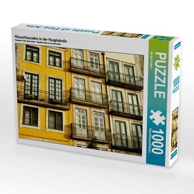 CALVENDO Puzzle Häuserfassaden in der Hauptstraße | 1000 Teile Lege-Größe 64x48cm Foto-Puzzle für glückliche Stunden