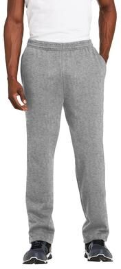 Sport-Tek ST257 Open Bottom Sweatpant in Vintage Heather size Medium   Fleece