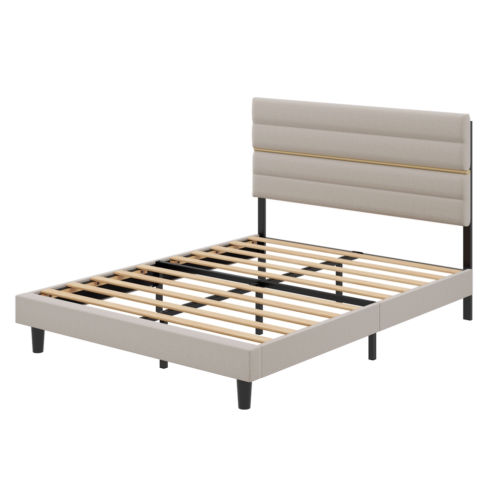 VASAGLE Bettgestell, Doppelbettgestell, passend für 160 x 200 cm Matratze RMBB35505LH01