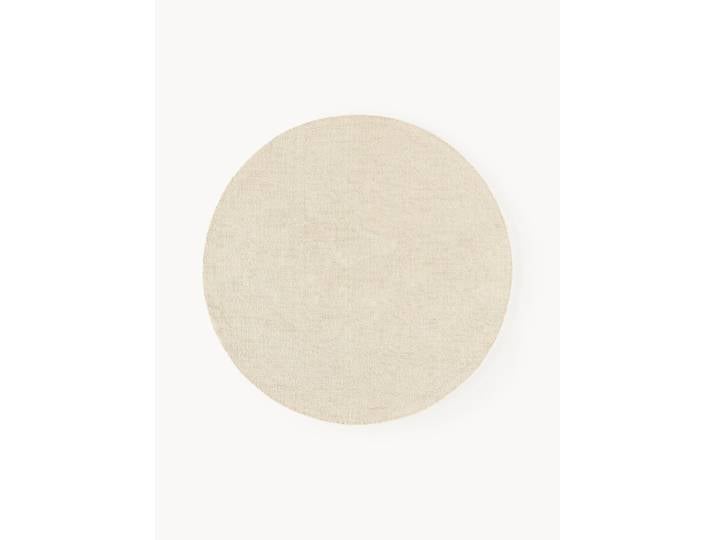 Tapis rond en coton tissé main Lora