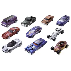Hot Wheels Set mit 10Fahrzeugen im Maßstab 1:64 für Sammler und Kinder