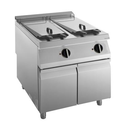 KBS Elektro-Fritteuse 2 Becken je 22 L Standgerät 36kW elektr. Steuerung