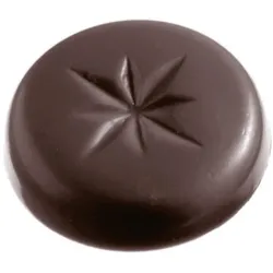 Esmeyer 1 x SCHNEIDER Schokoladen-Form Keks- rund mit Stern -  K Ø30x7