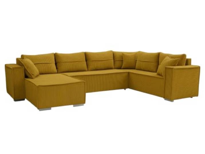 Furnelo Denver Cord Wohnlandschaft U 314 Schlaffunktion Bettkasten