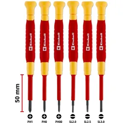 Einhell, Schraubenzieher, Accessories Feinm.Schr. Set VDE 6-tlg (Schlitz)