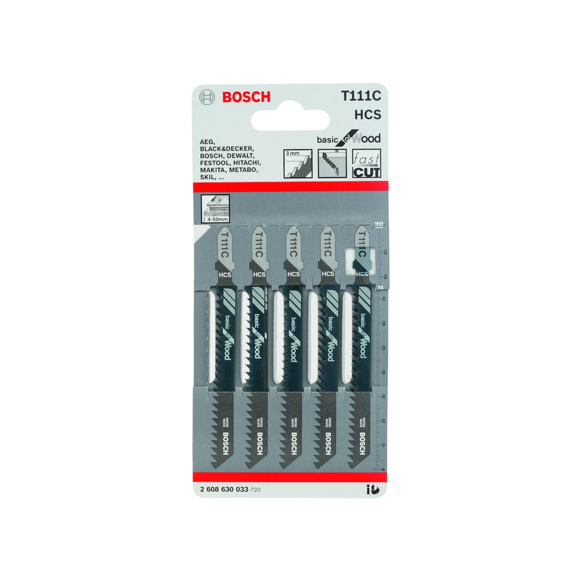 BOSCH Stichsägeblatt T 111 C, Basic for Wood (2608630033)