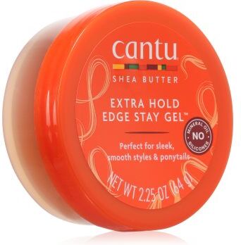 CANTU Shea Butter Extra Hold Edge gel de fixação para cabelos ondulados e encaracolados com manteiga de karité 67 ml. Shea Butter Extra Hold Edge