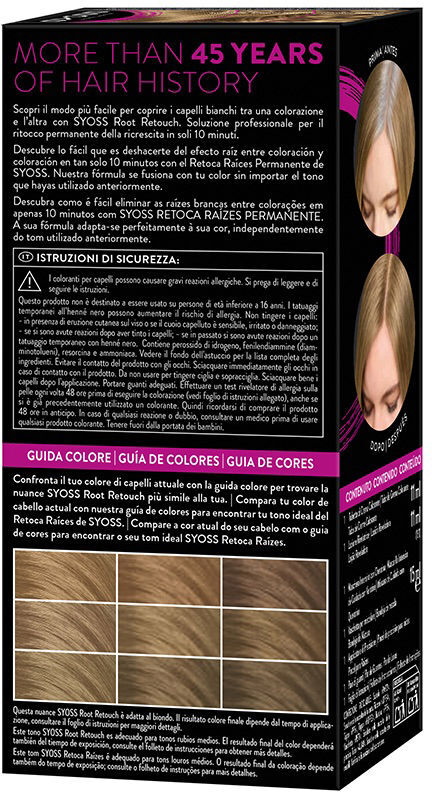 Syoss Masque retouche racines Root Retouch #Blond Moyen 1 unité