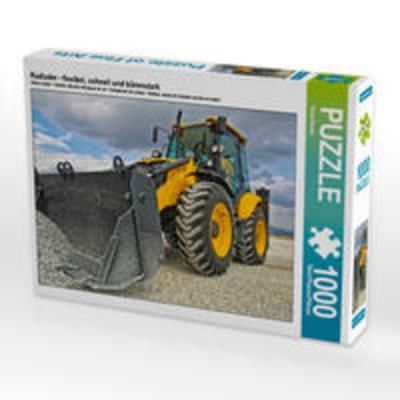 CALVENDO Puzzle Radlader - flexibel, schnell und bärenstark 1000 Teile Lege-Größe 64 x 48 cm Foto-Puzzle Bild von Peter Roder